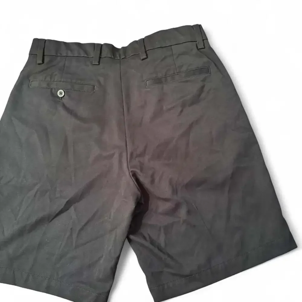 Amazon Essentials Men's Navy Flat Front Chino Shorts Size 32